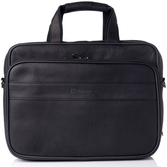 Alpine Swiss Other - Alpine Swiss Messenger Bag Leather 15.6 Laptop Briefcase Portfolio Business Case